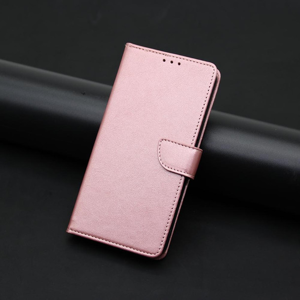 For Tecno Camon 19 / 19 Pro Calf Texture Buckle Flip Leatherette Phone Case(Rose Gold)