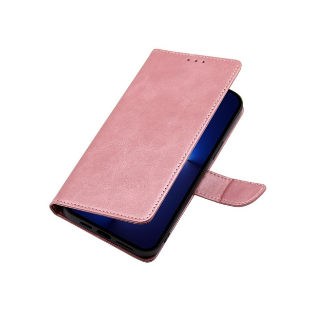 For Tecno Camon 19 / 19 Pro Calf Texture Buckle Flip Leatherette Phone Case(Rose Gold)