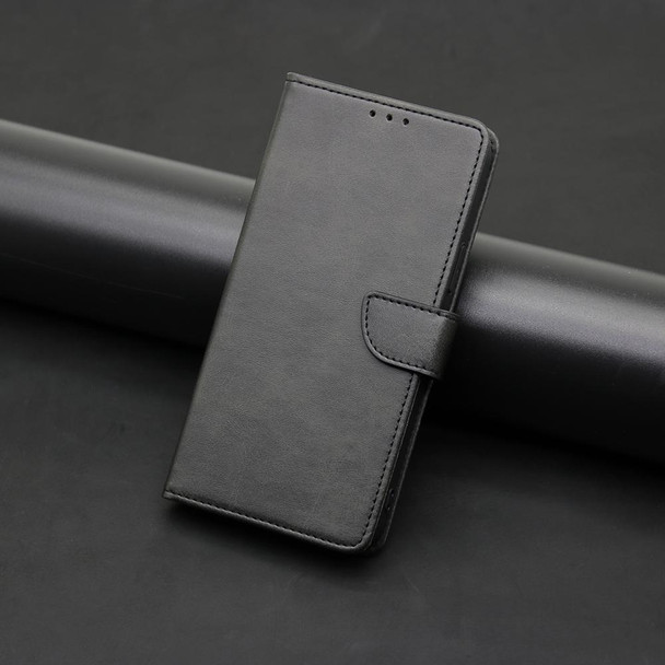 For vivo S16e Calf Texture Buckle Flip Leatherette Phone Case(Black)