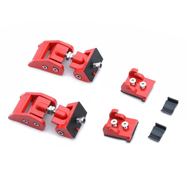 2 PCS Car Latch Locking Catch Buckle Engine Cover for Jeep Wrangler JK 2007-2017(Red)