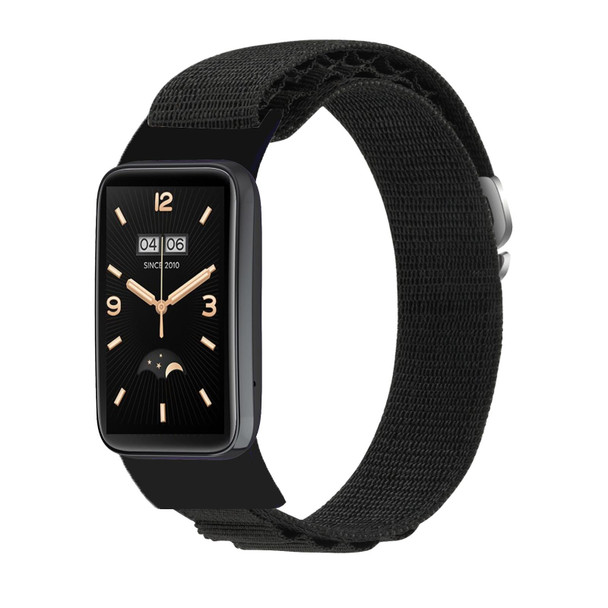 For Xiaomi Mi Band 7 Pro Loop Nylon Watch Band(Black)