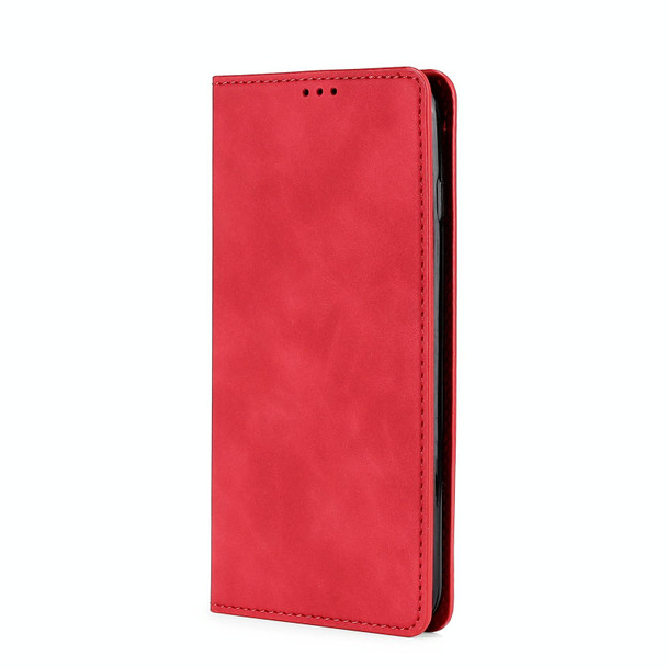 For Tecno Camon 19 / Camon 19 Pro Skin Feel Magnetic Horizontal Flip Leatherette Phone Case(Red)