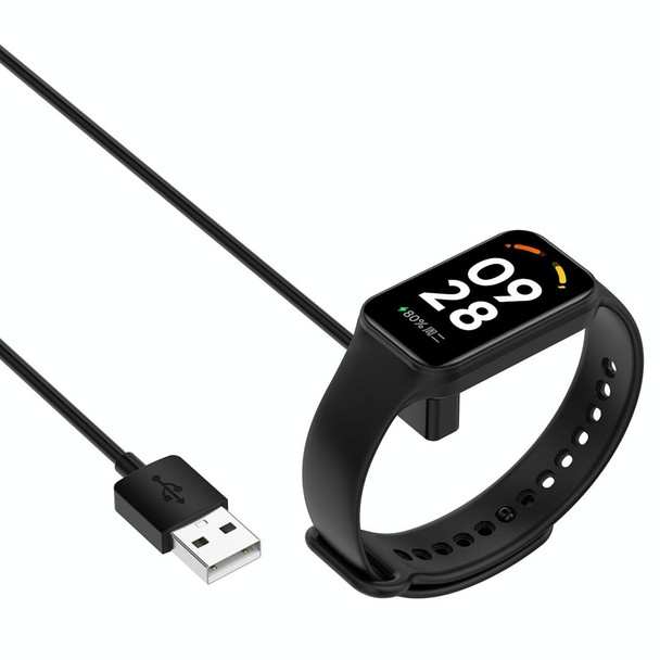 For Xiaomi Mi Band 8 Watch Magnetic Suction Charger USB Charging Cable, Length:1m(Black)