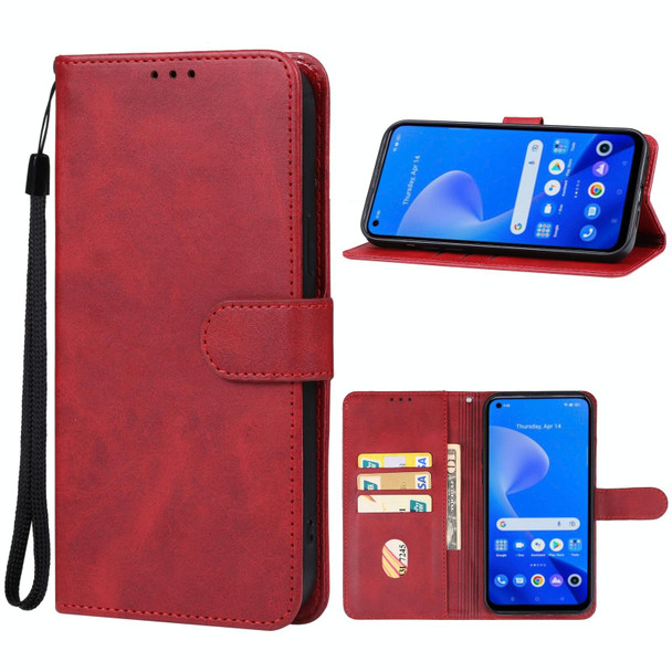 For Realme 10 Pro+ Leatherette Phone Case(Red)