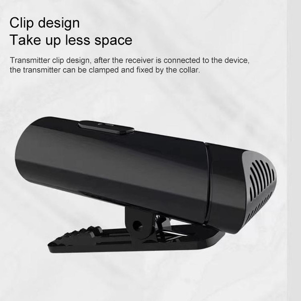 MY-M6 USB-C / Type-C Port Portable Smart Noise Reduction 2.4GHz Wireless Microphone with Clip