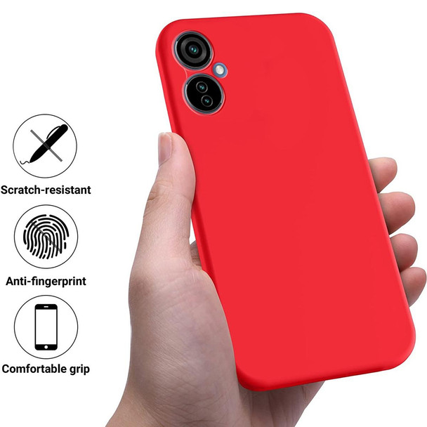 For Tecno Camon 19 Neo Pure Color Liquid Silicone Shockproof Phone Case(Red)