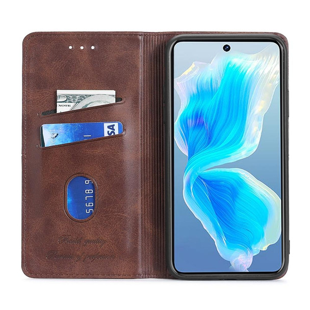 For Tecno Camon 19 Neo Cow Texture Magnetic Horizontal Flip Leatherette Phone Case(Blue)