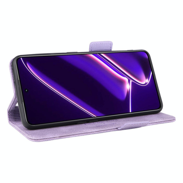 For Realme GT Neo5 SE Magnetic Clasp Leatherette Phone Case(Purple)