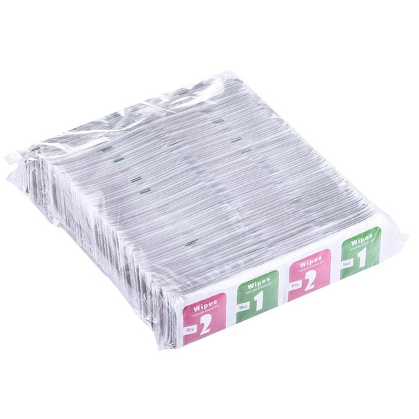 100 PCS Dry-Wet Wipes Screen Protectors Accessories Alcohol for Pad Mobile Phone Watch Screen Cleaning Cloth