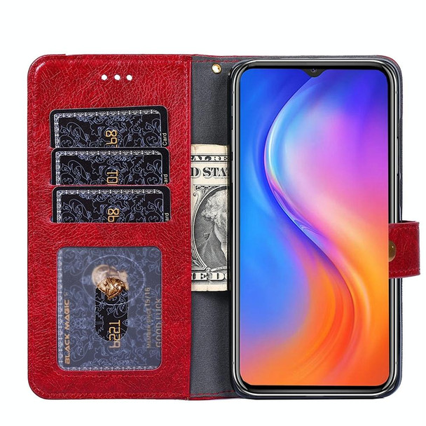 For Tecno Camon 19 / 19 Pro Zipper Bag Leatherette Phone Case(Red)