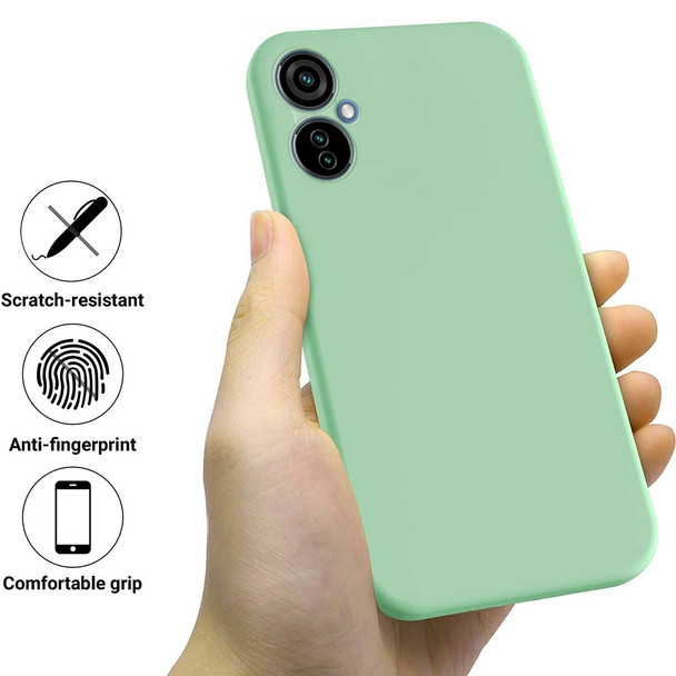 For Tecno Camon 19 Neo Pure Color Liquid Silicone Shockproof Phone Case(Green)