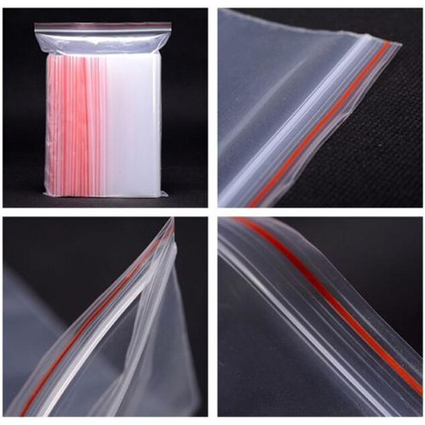 500 PCS 16cm x 24cm PE Self Sealing Clear Zip Lock Packaging Bag, Custom Printing and Size are welcome