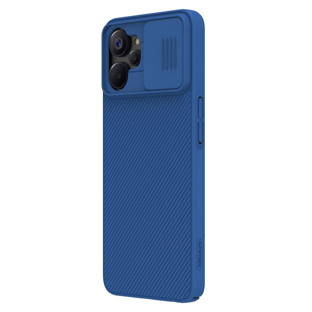 For Realme 9i 5G / 10 5G / 10T 5G NILLKIN Black Mirror Series Camshield PC Phone Case(Blue)