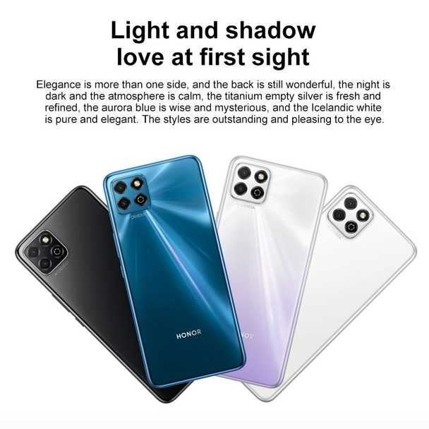 Honor Play 20 KOZ-AL00, 8GB+128GB, China Version, Dual Back Cameras, 5000mAh Battery, 6.517 inch Magic UI 4.0 (Android 10)  Unisoc T610 Octa Core up to 1.8GHz, Network: 4G, Not Support Google Play (Black)