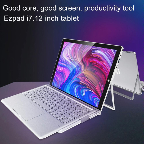 Jumper Ezpad i7 Tablet PC, 12 inch, 8GB+128GB, Windows 10 Intel Kaby Lake i7-7Y75 Dual Core 1.3GHz-1.61GHz, Support TF Card & Bluetooth & WiFi & Micro HDMI, Not Included Stylus & Keyboard (Black+Silver)