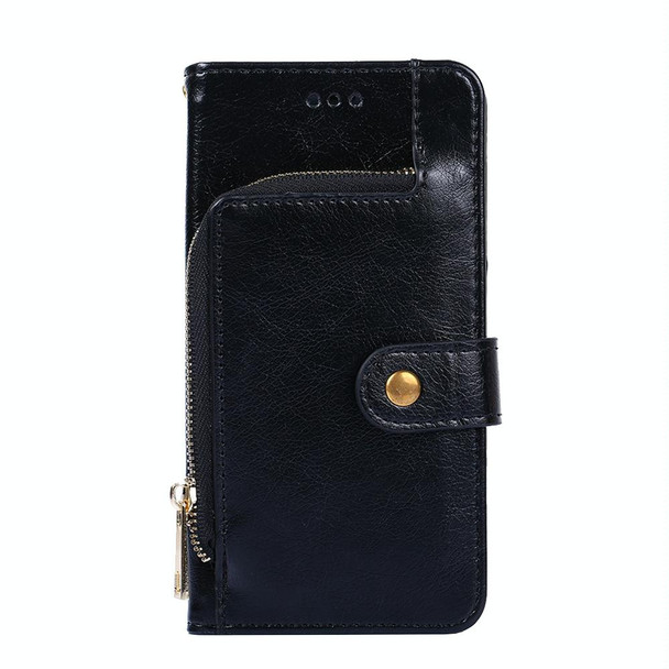 For Tecno Camon 19 / 19 Pro Zipper Bag Leatherette Phone Case(Black)