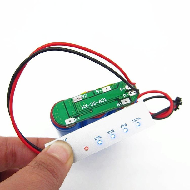 Lithium Battery Power Display Board Iron Phosphate Indicator Board, Specification: 3S 12.6V Lithium Battery