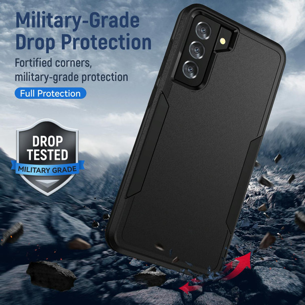 For Samsung Galay S21+ 5G Pioneer Armor Heavy Duty PC + TPU Shockproof Case(Black)