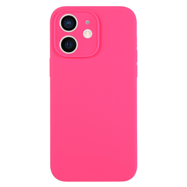 For iPhone 11 Pure Color Liquid Silicone Fine Pore Phone Case(Fresh Pink)