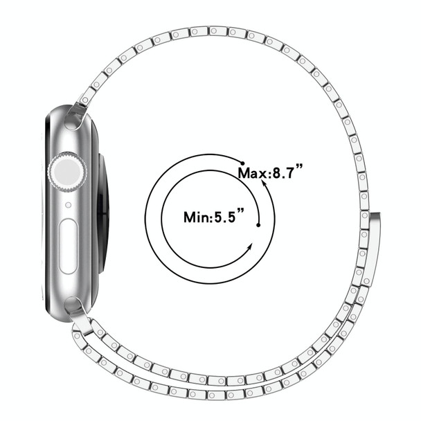 For Apple Watch Ultra 2 49mm Magnetic Buckle Stainless Steel Metal Watch Band(Black)