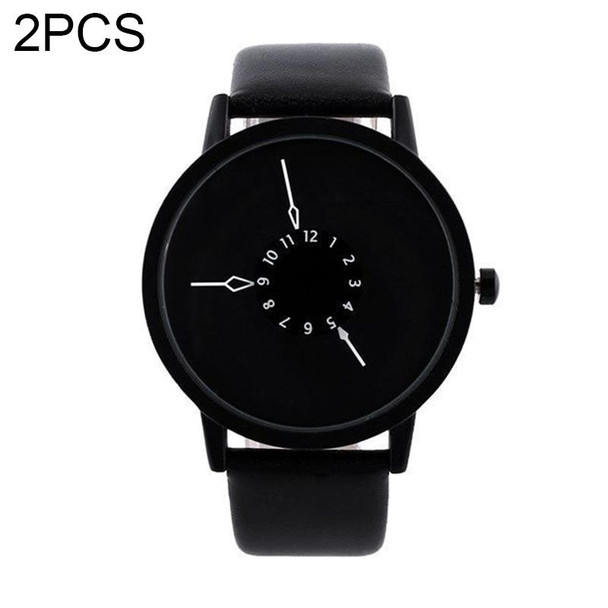 2PCS Women men Watches Casual Brand Soft Silicone Strap Jelly Quartz Watch Wristwatches for Ladies Lovers Black White