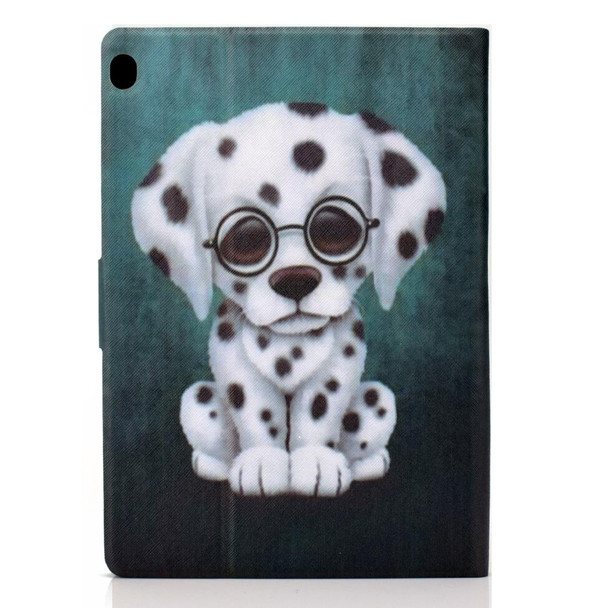 For Lenovo Tab M10 HD TB-X505F Colored Drawing Horizontal Flip Leatherette Case with Holder & Card Slots & Sleep / Wake-up Function(Dalmatians)