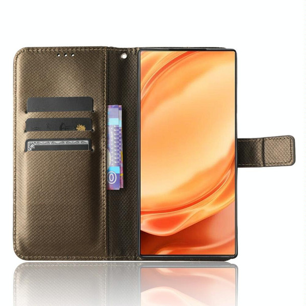 For ZTE Nubia Z50 Ultra Diamond Texture Leather Phone Case(Brown)