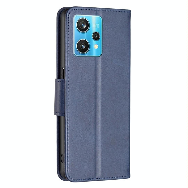 For OPPO Realme 9 Pro+ Retro Lambskin Texture Leatherette Phone Case(Blue)