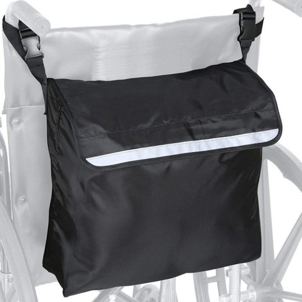 Outdoor Electric Wheelchair Armrest Storage Bag, Size: 18x16x8 inches(Black)