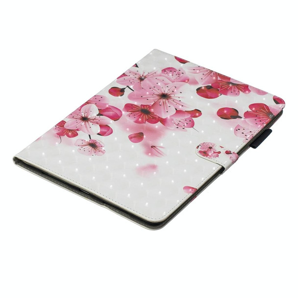 3D Horizontal Flip Leatherette Case with Holder & Card Slots For iPad Air / Air 2 / iPad Pro 9.7 2016 / iPad 9.7 2017 / iPad 9.7 2018(Red Flower)