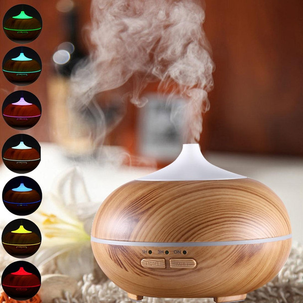 10W 150mL Wood Grain Aromatherapy Air Purifier Humidifier with LED Light for Office / Home Room(Brown)