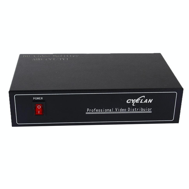 Coaxial AHD / CVI / TVI 2 into 4 Video Signal Splitter