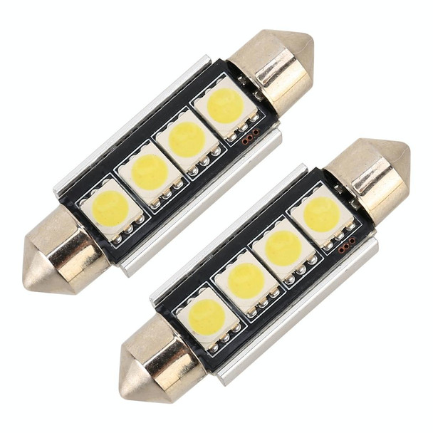 10 PCS 41mm DC12V / 1.7W / 7000K / 70LM 4LEDs SMD-5050 Car Reading Lamp(White Light)