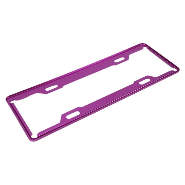 2 PCS Car License Plate Frames Car Styling License Plate Frame Aluminum Alloy Universal License Plate Holder Car Accessories(Purple)