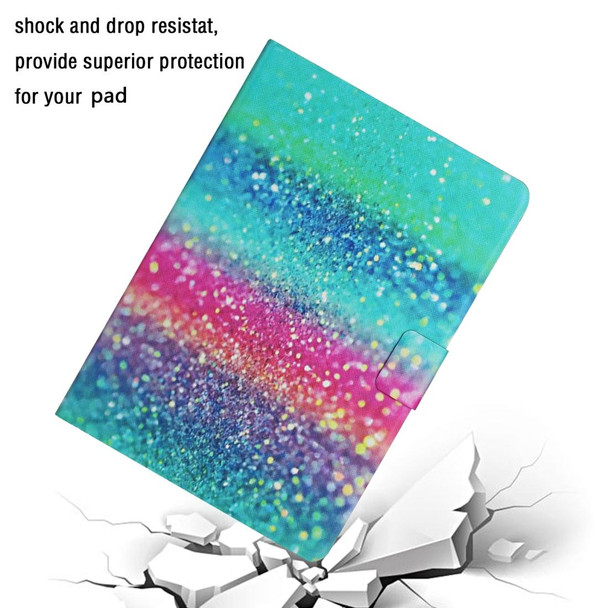 For iPad Mini (2019) Colored Drawing Pattern Horizontal Flip Leatherette Case with Holder & Card Slots & Sleep / Wake-up Function(Colored Sand)