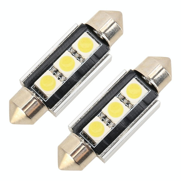 10 PCS 39mm DC12V / 1.7W / 7000K / 70LM 3LEDs SMD-5050 Car Reading Lamp(White Light)