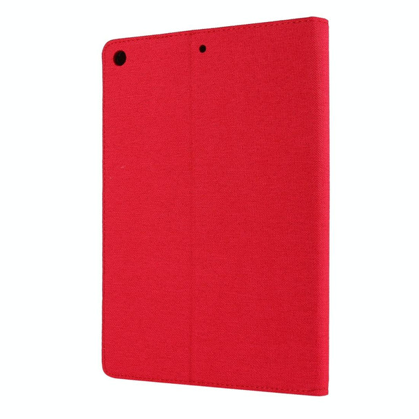 For iPad 10.2 Cloth Style TPU Flat Protective Shell(Red)