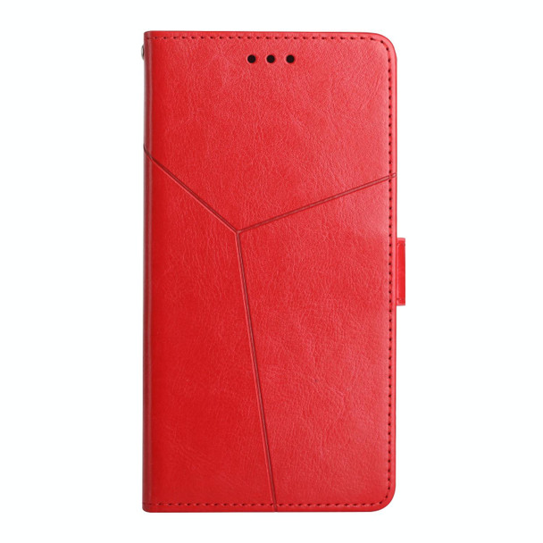 For Honor X6A Y-shaped Pattern Flip Leatherette Phone Case(Red)