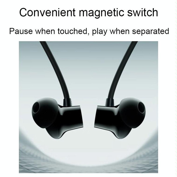 OPPO Enco M33 Hanging Neck Sports Bluetooth Earphones Long Battery Life Gaming Music Headphones(Black)