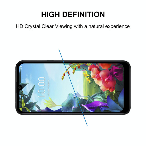 For LG K40S 25 PCS Full Glue Full Screen Tempered Glass Film