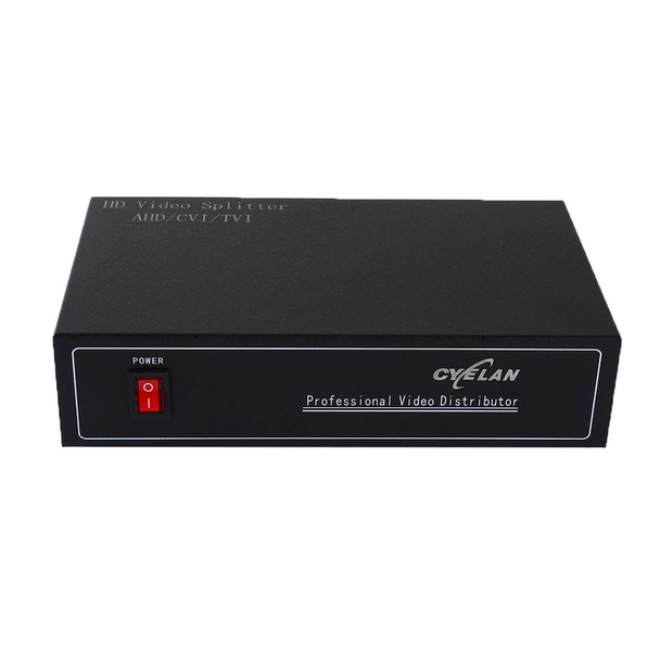 Coaxial AHD / CVI / TVI 1 into 8 Video Signal Splitter