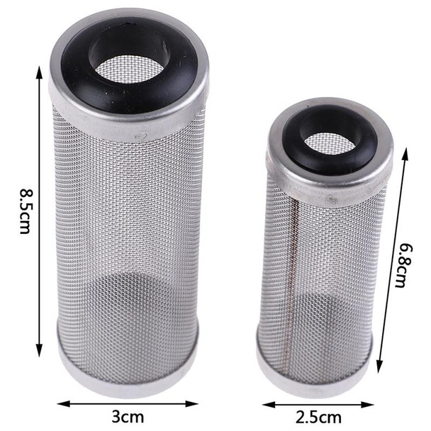 3 PCS Stainless Steel Water Inlet Protective Cover Fish Tank Aquarium Filter Water Inlet Suction Filter Cover, Specification: Black 16mm