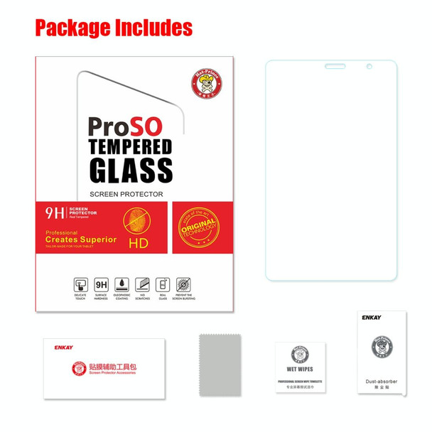 ENKAY Hat-Prince 0.33mm 9H Surface Hardness 2.5D Explosion-proof Tempered Glass Film for Galaxy Tab A 8 (2019) P200 / P205