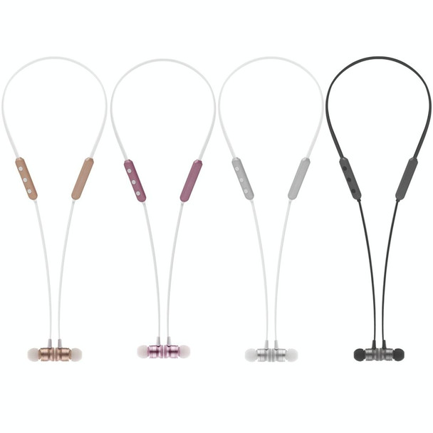 BT-890 Bluetooth 4.2 Hanging Neck Design Bluetooth Headset, Support Music Play & Switching & Volume Control & Answer(Rose Gold)