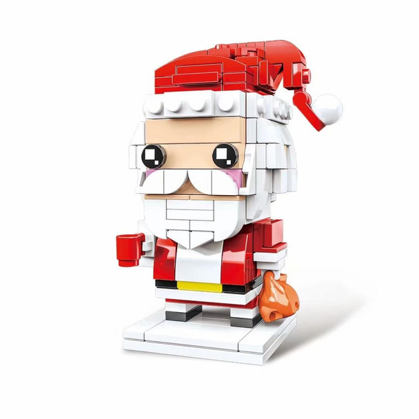 10089D Santa Claus Christmas Theme Building Blocks Small Particles Puzzle Toy