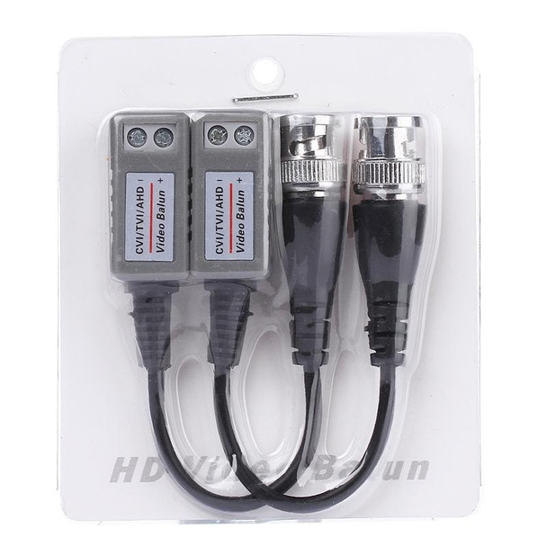 2 PCS HD 202P Coaxial CVI/TVI/AHD 1CH Passive Transceiver Video Balun