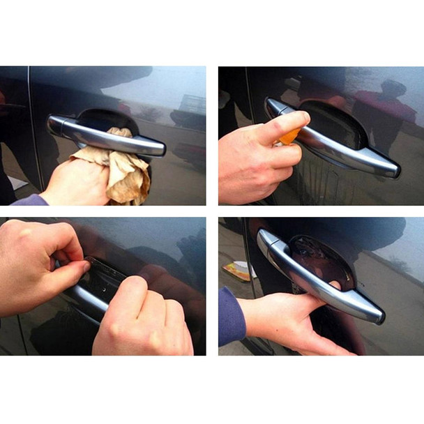 4 PCS Car Auto OPVC Door Bowl Handle Anti-scratch Protective Film for BMW