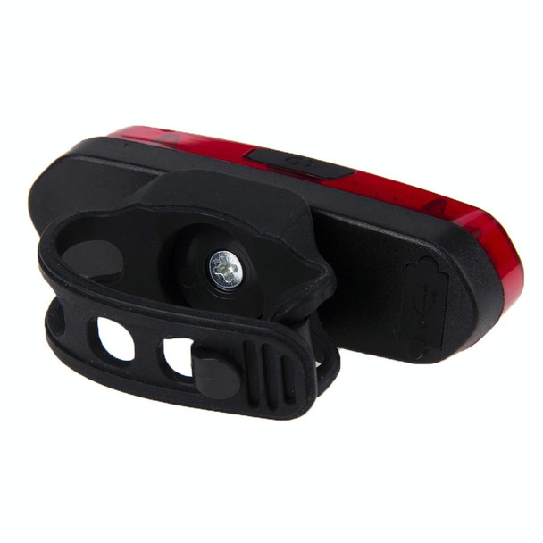 AQY-096 IPX4 Detachable USB Rechargeable Dual Color LED Bike Taillight (Blue & Red)