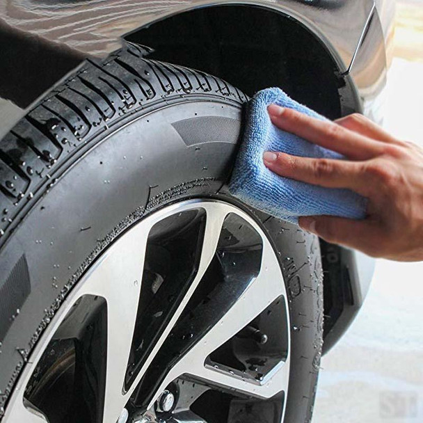 10  PCS / Set FJDLK-001 Microfiber Car Washing Cleaning Waxing Polishing Sponge Towel Cloth Square Car Care Tools 3cm Thick(12x8x4cm)