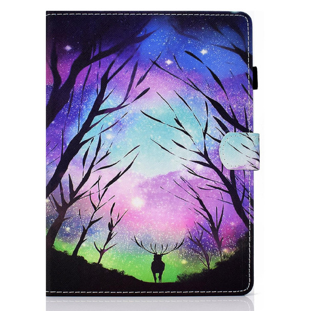 Colored Drawing Horizontal Flip Leatherette Tablet Case with Holder & Card Slots & Sleep / Wake-up Function For iPad Pro 11 inch (2020) / (2018) / iPad Air 4 10.9 inch (2020)(Starry Deer)